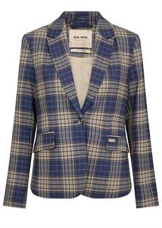 MOS MOSH BLAZER, MMBLAKE CHEC BLAZER, CROWN BLUE